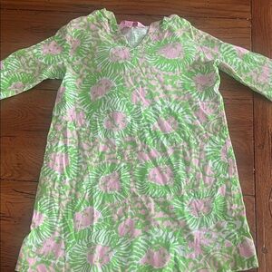 Lilly Pulitzer Kids Swim Coverup in Pink and Green